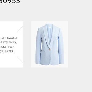 JCREW Linen Blend One Button Blazer